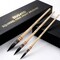 DUGATO Professional Real Squirrel Hair Watercolor Brush Set – 3pc Natural Mop Round Brushes for Wash, Gouache & Fine Detail – High-Capacity Squirrel Hair Paintbrushes for Watercolor, Acrylic & Ink